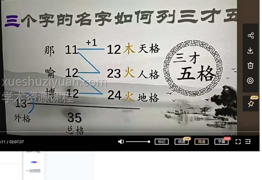 李秀娟-那喻博姓名学视频5集插图
